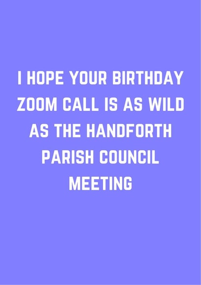 handforth parish Birthday Card 20047 created by Nice Try Cards