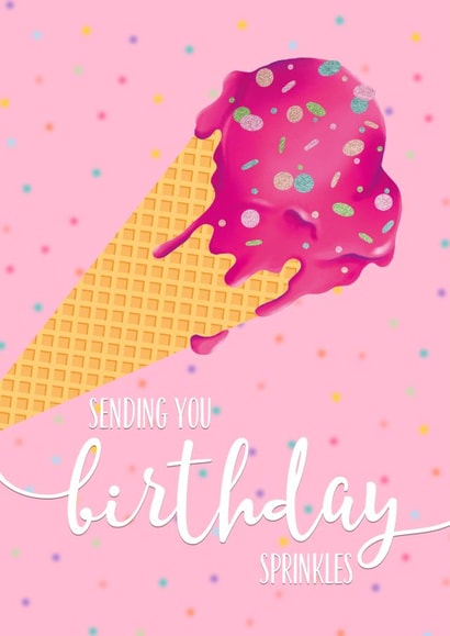 ice cream sprinkles Birthday Card 16795 created by Tigerlilly