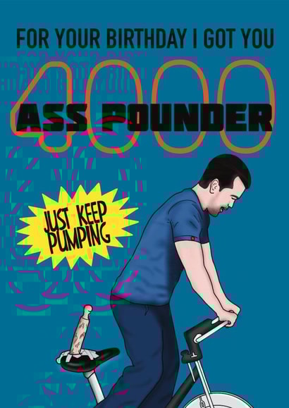 rude naughty Birthday Card 26431 created by LosersInk