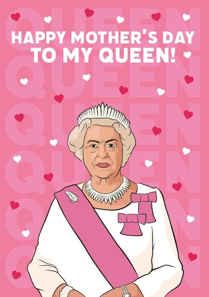 the queen mum Mothers Day Card 17135 created by Guilty Cards