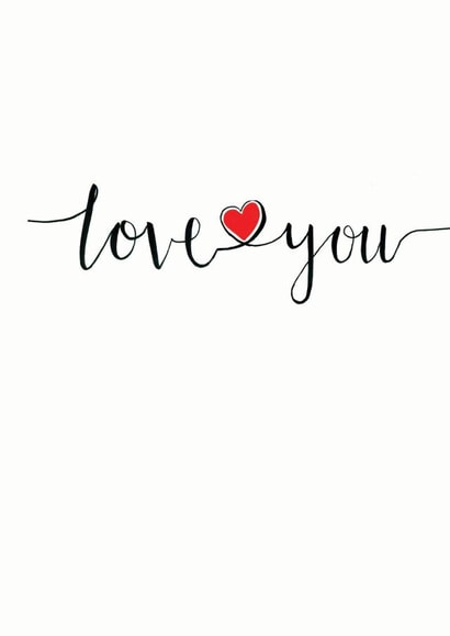 Love you Valentines Day Card 21674 created by An Original Design by Bex