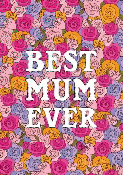 mum flowers Mothers Day Card 41254 created by Pearl Ivy