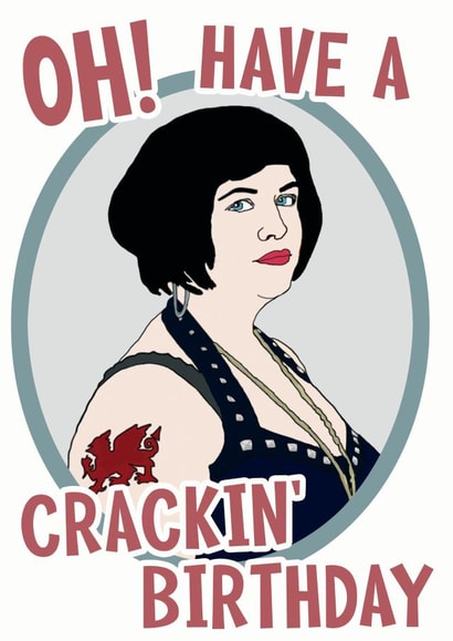 crackin nessa Birthday Card 21680 created by The Pug Cartel