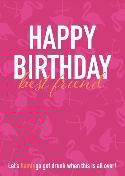 flamingo birthday Card 47194 created by Design by Cath