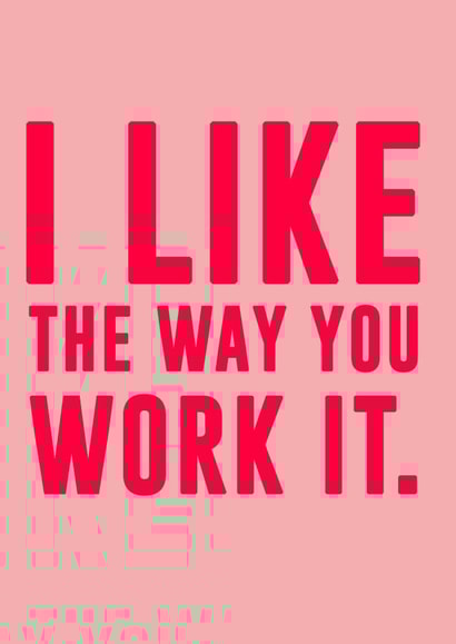 no diggity lyric Valentines Day Card 16095 created by The 13 Prints