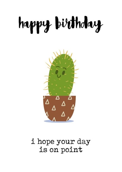 point prickly Birthday Card 15678 created by Prickly Pear Design