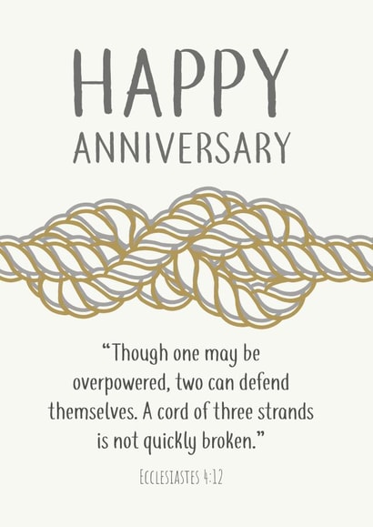 Marriage Wedding Anniversary Anniversary Card 16751 created by Christian Gift Store