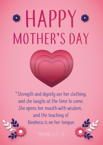 heart flowers Faith Card 41263 created by Christian Gift Store