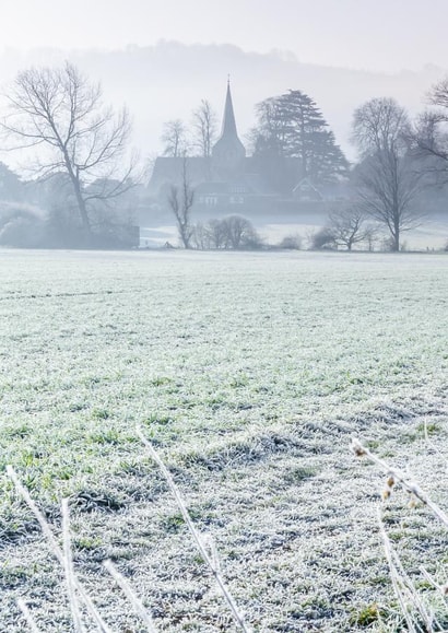 photographic frost Sympathy Card 23761 created by Roger Voller