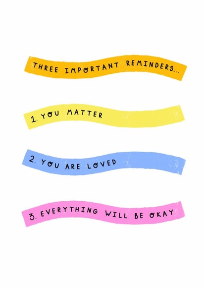 Sweet supportive card to send to a loved one. created by Jessica Rachel Sharp