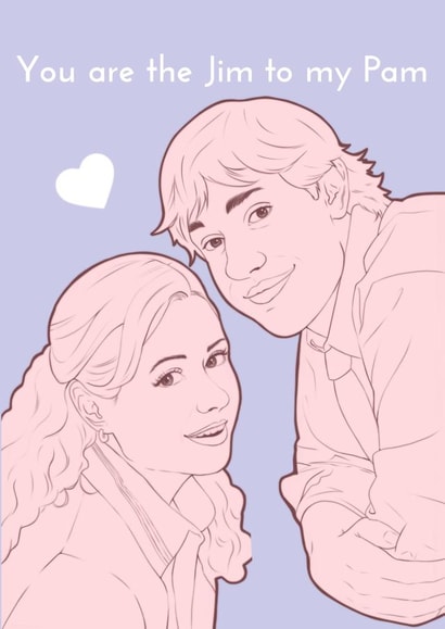 Jim and Pam Jim Valentines Day Card 47674 created by Hayley Gregor