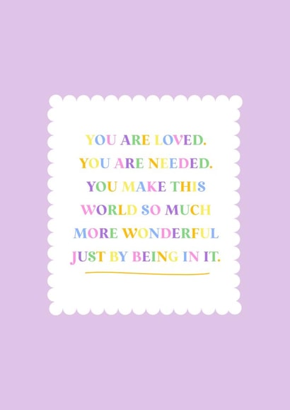 Sweet card to send a smile. created by Jessica Rachel Sharp
