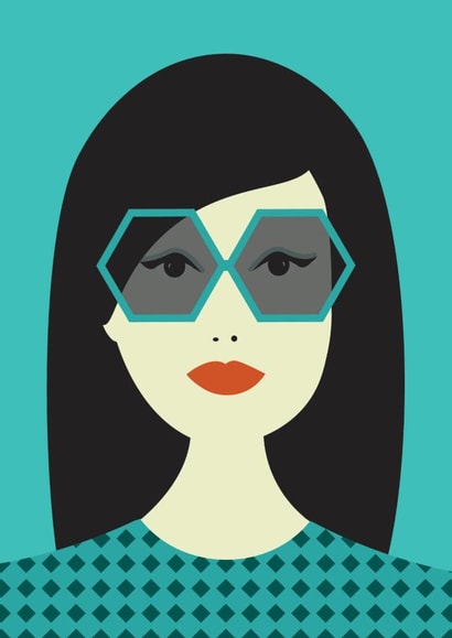 trendy fashion Love & Friendship Card 26253 created by Gail Myerscough