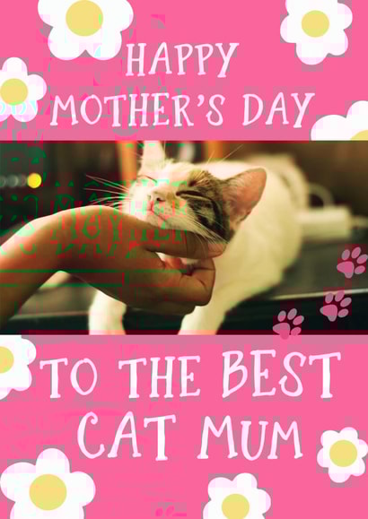 PC daisies Mothers Day Personalised Photo Card 7253 created by Giddy Kipper