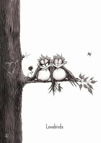 cartoon love Valentines Day Card 1288 created by Catherine Flynn