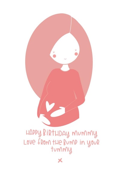 From the bump Expecting Birthday Card 11286 created by Bells Scambler