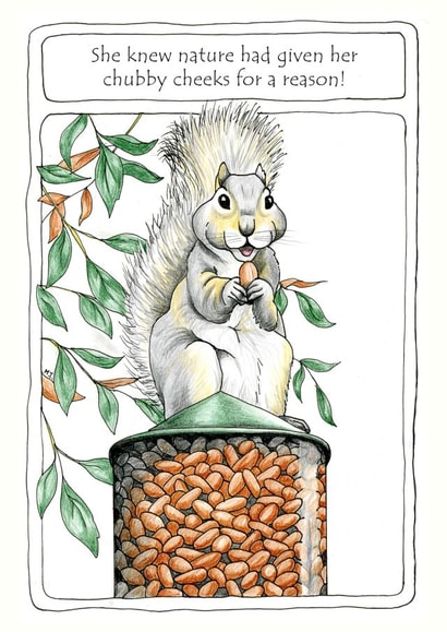 Squirrel female Love & Friendship Card 47734 created by Margaret Turton