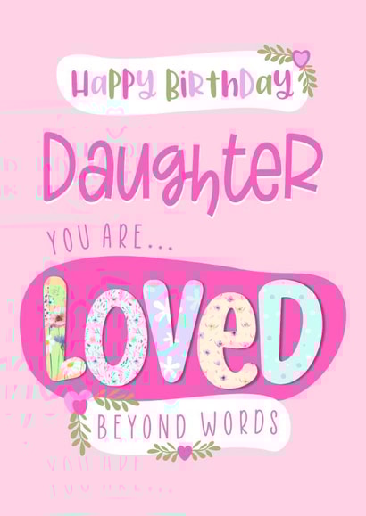 daughter loved Birthday Card 18830 created by Little Cat Creates