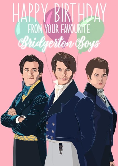 bridgerton illustration Birthday Card 21127 created by Alexa Makes Cards