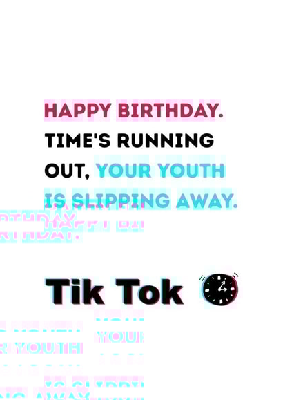 TikTok Birthday Card created by Sassy Sarah