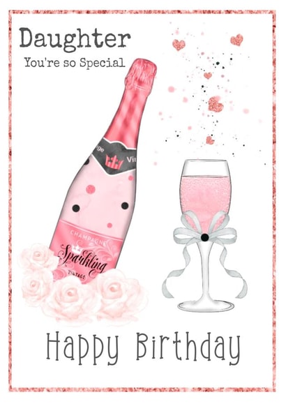 daughter female Birthday Card 21427 created by Unique Greeting Cards, Gifts & Stickers