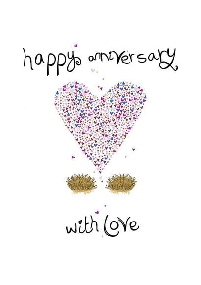 happy anniversary love hearts Card 47362 created by Lush Stuff