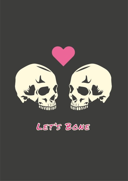 Let's Bone - Valentines, Anniversary, Couples created by Jemima's Designs