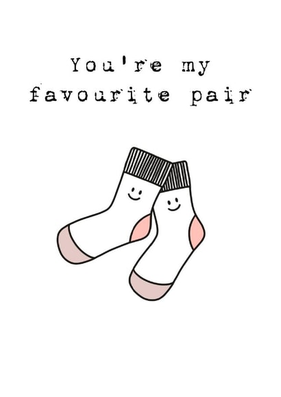 pair socks Just because Card 47817 created by Ellie Thomson