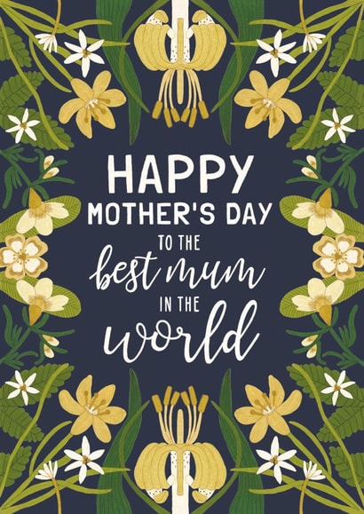 traditional flowers Mothers Day Card 40730 created by Made by Burbs