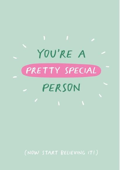 encouragement sendasmile Just because Card 13812 created by Poppy Lane