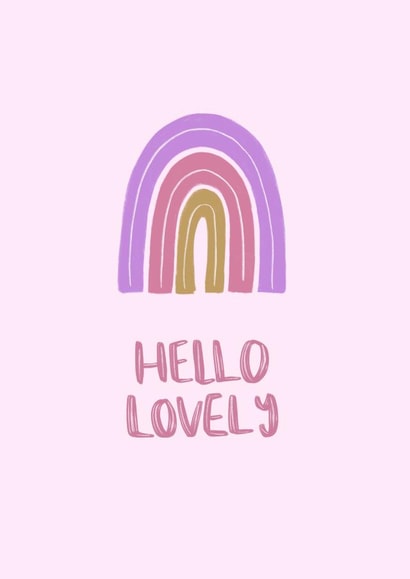 Hello Lovely Card created by Moo Cow Design