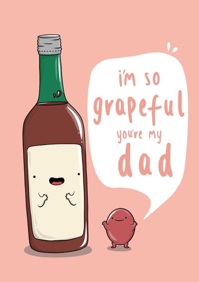 grape grapeful Father's Day Card 42553 created by The Tipsy Turtle