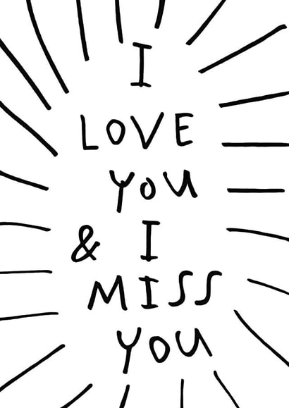 i love you i miss you Thinking of you Card 31769 created by jenny haytch
