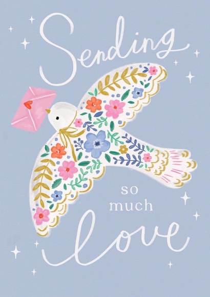 dove sending Just because Card 19855 created by Sam Wilson