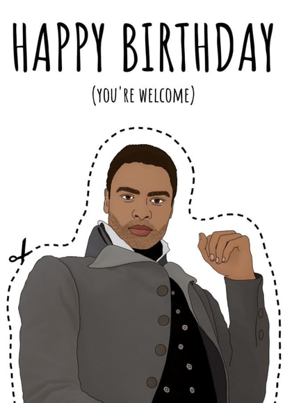 funny bridgerton Birthday Card 21072 created by Cowpat Designs