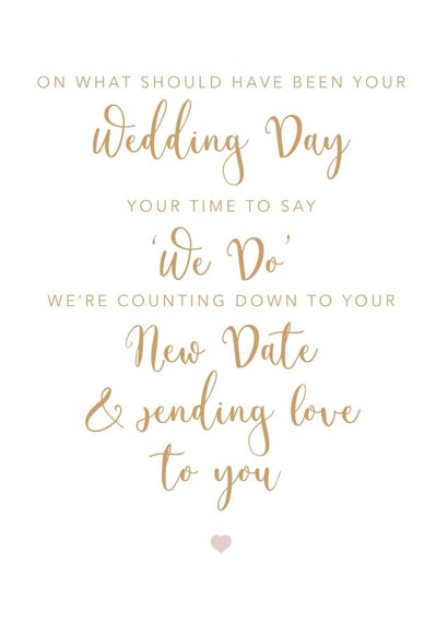 What should have been your wedding day - Cute wedding poem created by Pretty Hung Up