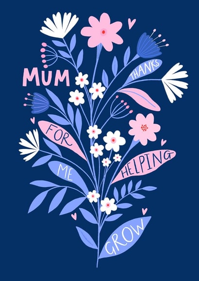 pretty contemporary Mothers Day Card 29480 created by Rumble Cards