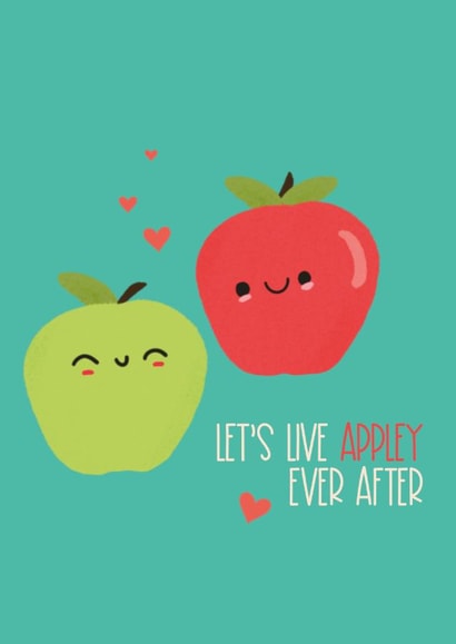 apple pun Anniversary Card 21759 created by Julia Walsh