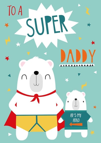 Super Daddy Birthday / Father's Day Card created by Christine Gore