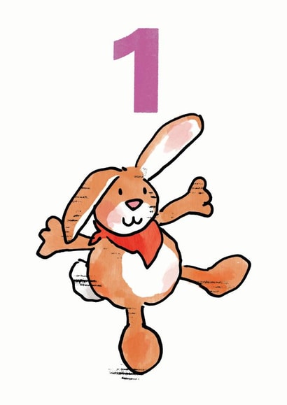 one 1 Birthday Card 8043 created by Paul Dowling