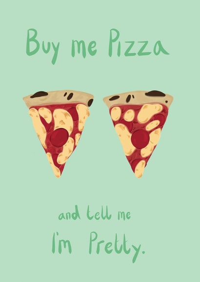 pizza pretty  Valentines Day Card 43444 created by Amy Kelly