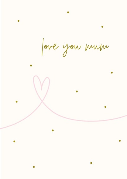 love you love Mothers Day Card 1464 created by Megan Claire