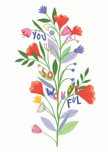 wonderful love Send A Smile Card 21352 created by Jessica Smith Illustration 