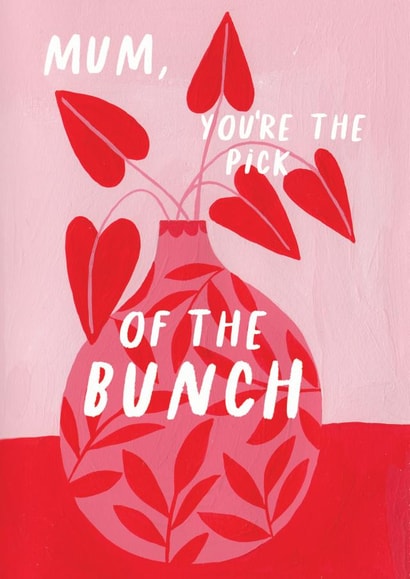 pick of the bunch flowers Mothers Day Card 47093 created by Jessica Smith Illustration 