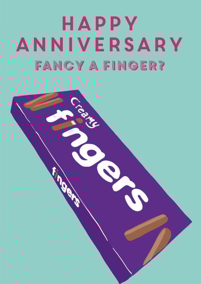 rude finger Anniversary Card 8499 created by Betsy Benn