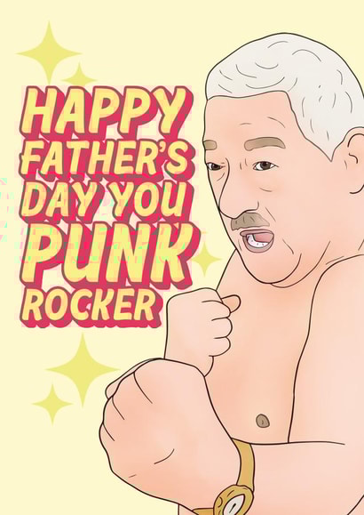 friday night dinner punk rocker Father's Day Card 32497 created by Hey Huns It's Nicole