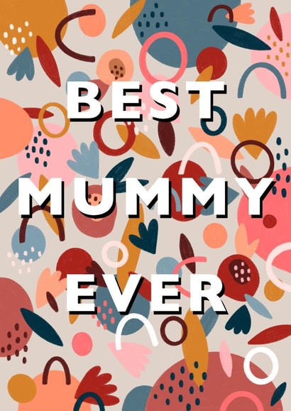 shapes contemporary Mothers Day Card 21455 created by Printed Picnic