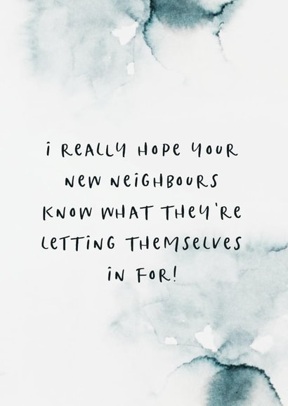 Funny New Home Card created by I am Nat