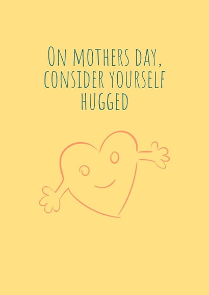 heart hugged Mothers Day Card 47983 created by BuRaMiChi