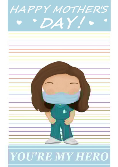 LoveYourNHS nurse Mothers Day Card 35323 created by onethirtysix_am